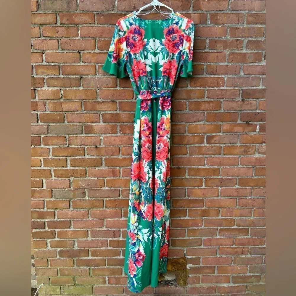 Lulus Still in Paradise Green Floral Maxi Dress - Picture 5 of 8
